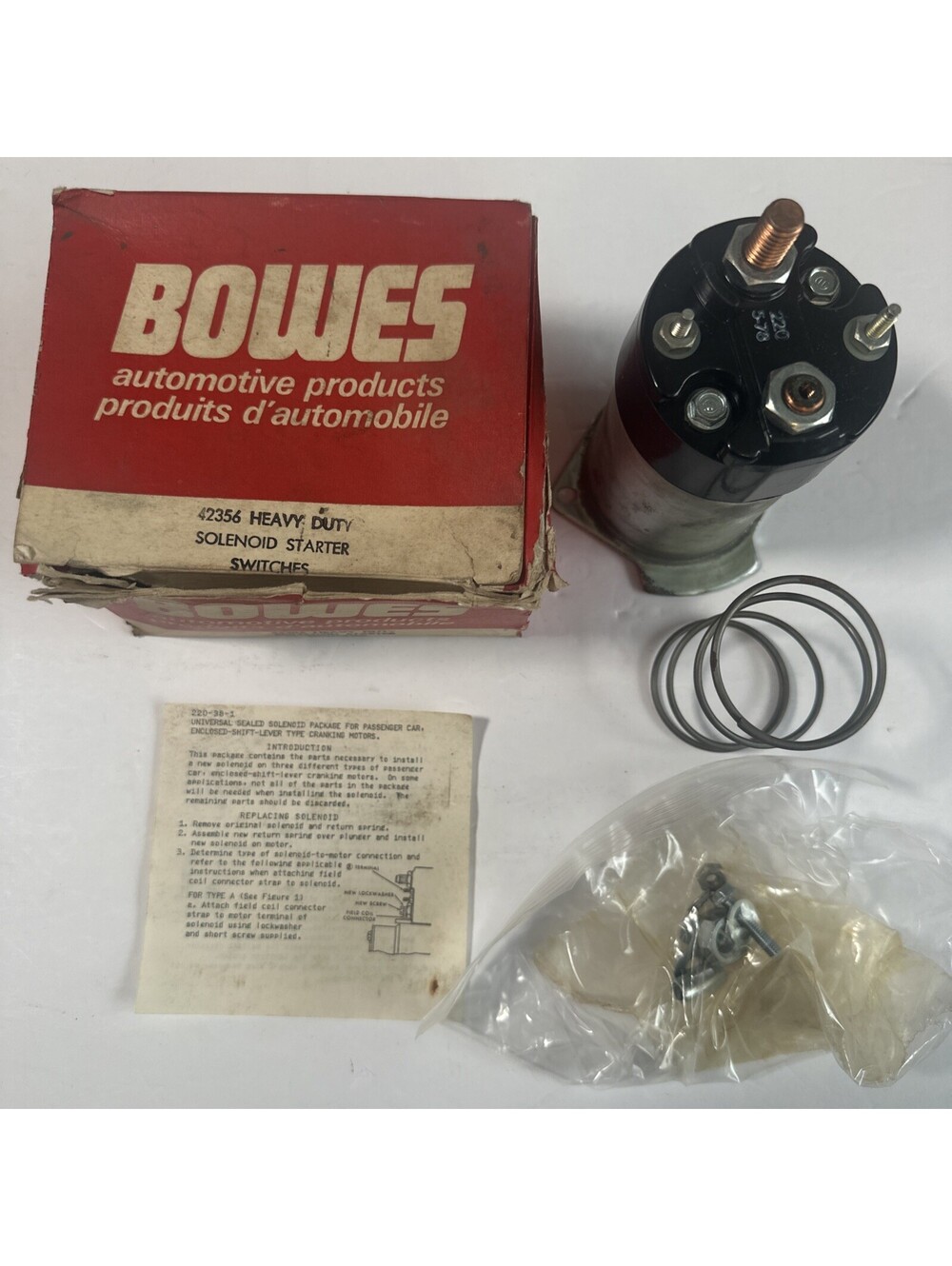 NOS Bowes 42356 Starter Solenoid Switch 220-38-1 220-110-4A 220-14-79